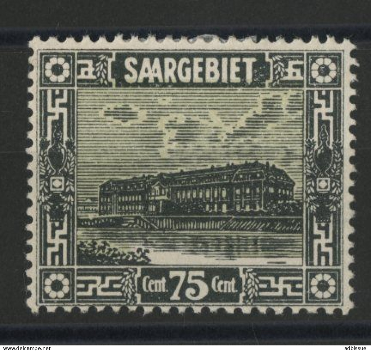 SARRE N° 96 (MI 101) 75 Ct Vert-noir Et Jaune Neuf * (MH) Cote 35 € - Ungebraucht