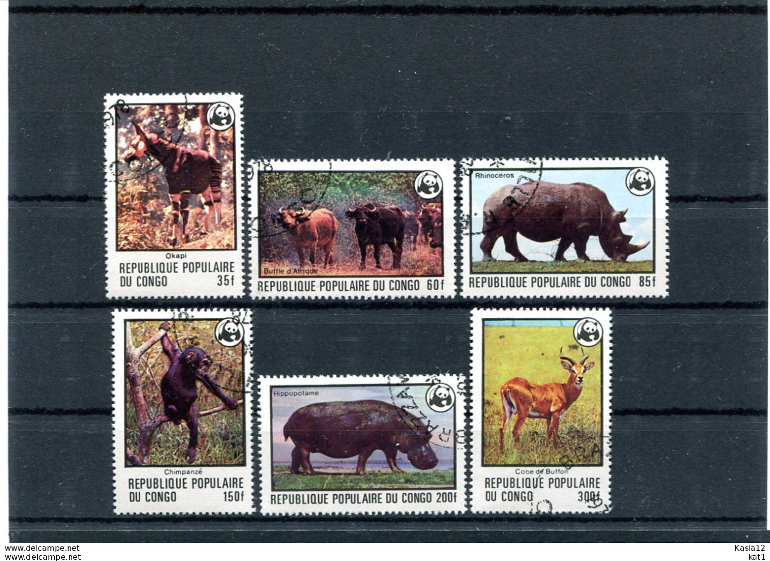 A51327)WWF: Kongo 630 - 635 Gest. - Used Stamps