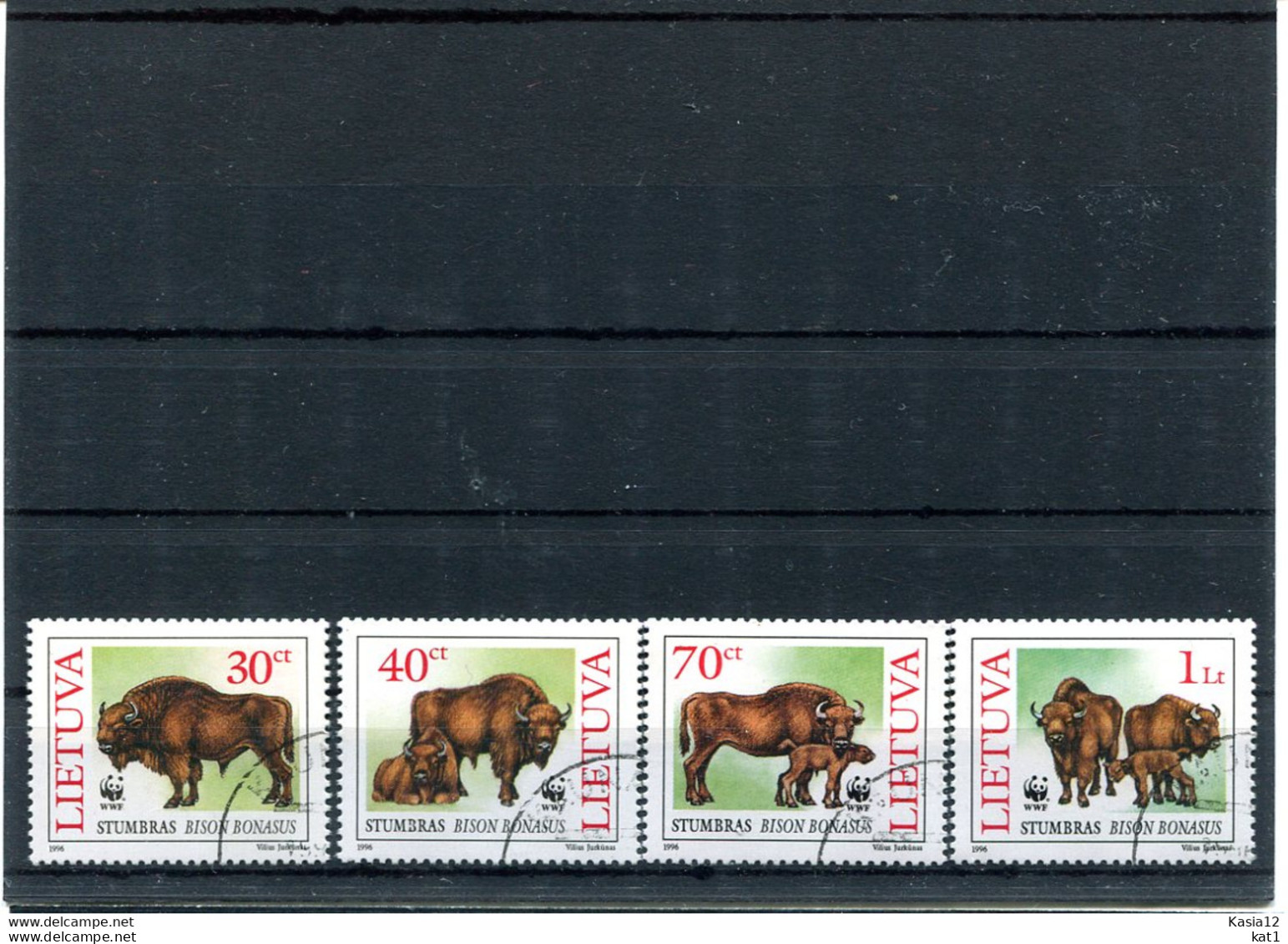 A51331)WWF: Litauen 599 - 602 Gest. - Used Stamps