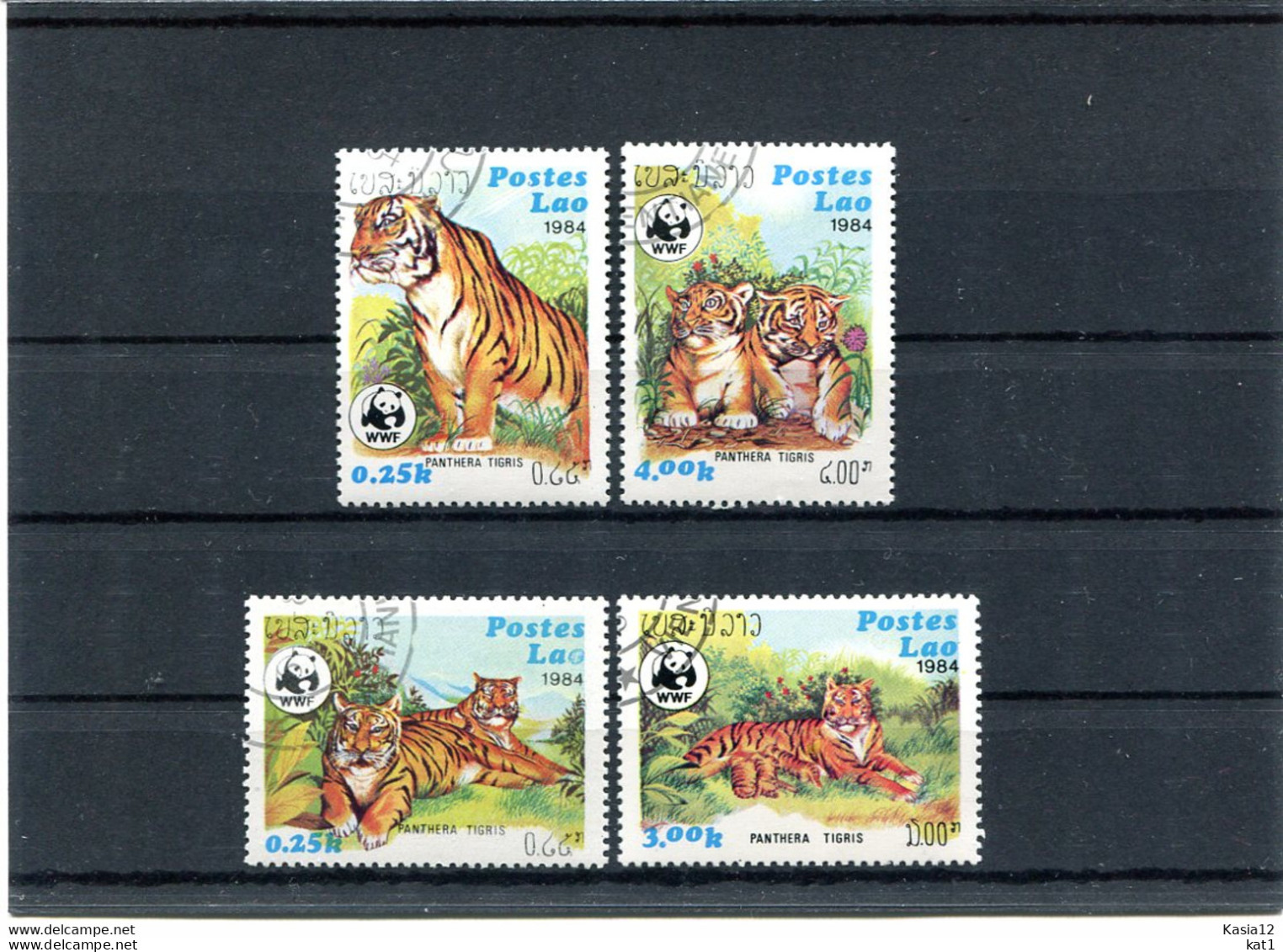 A51335)WWF: Laos 706 - 709 Gest. - Used Stamps
