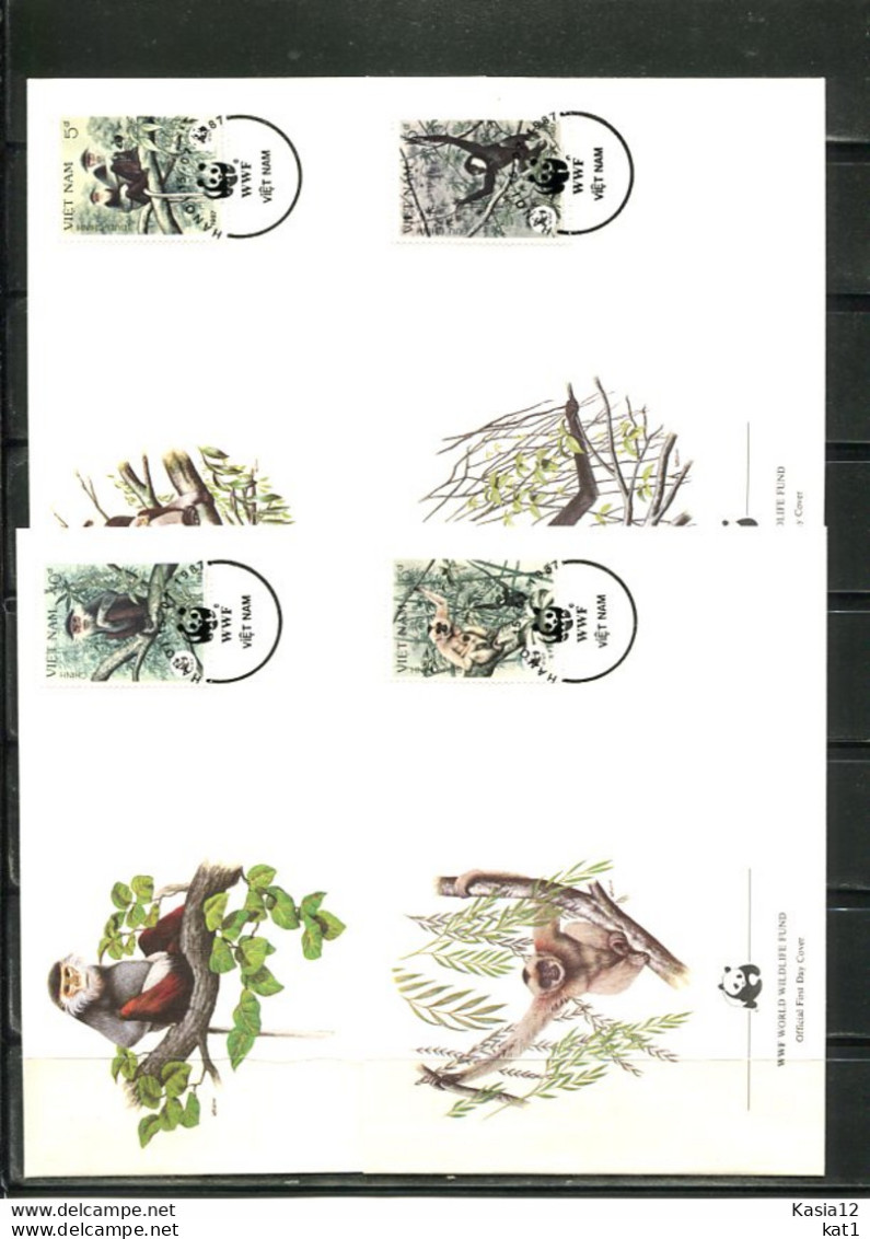 A51404)WWF-FDC Saeugetiere: Vietnam 1827 - 1830 - FDC