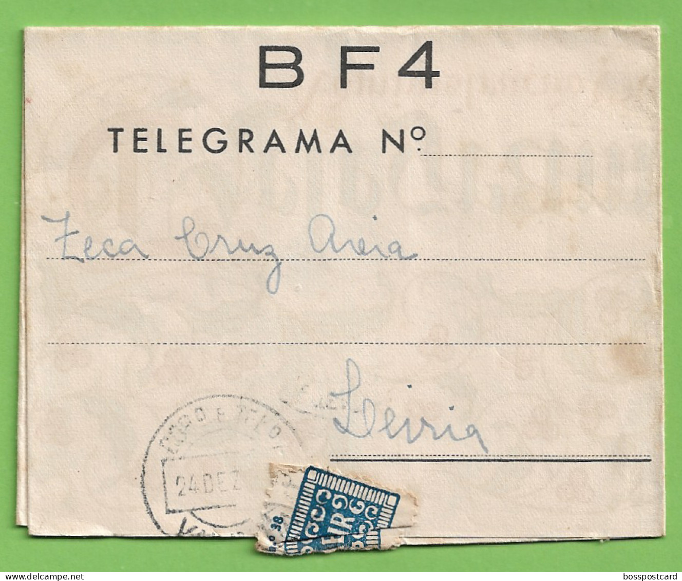 História Postal - Filatelia - Telegrama - Telegram - Stamps - Timbres - Philately - Portugal - Covers & Documents