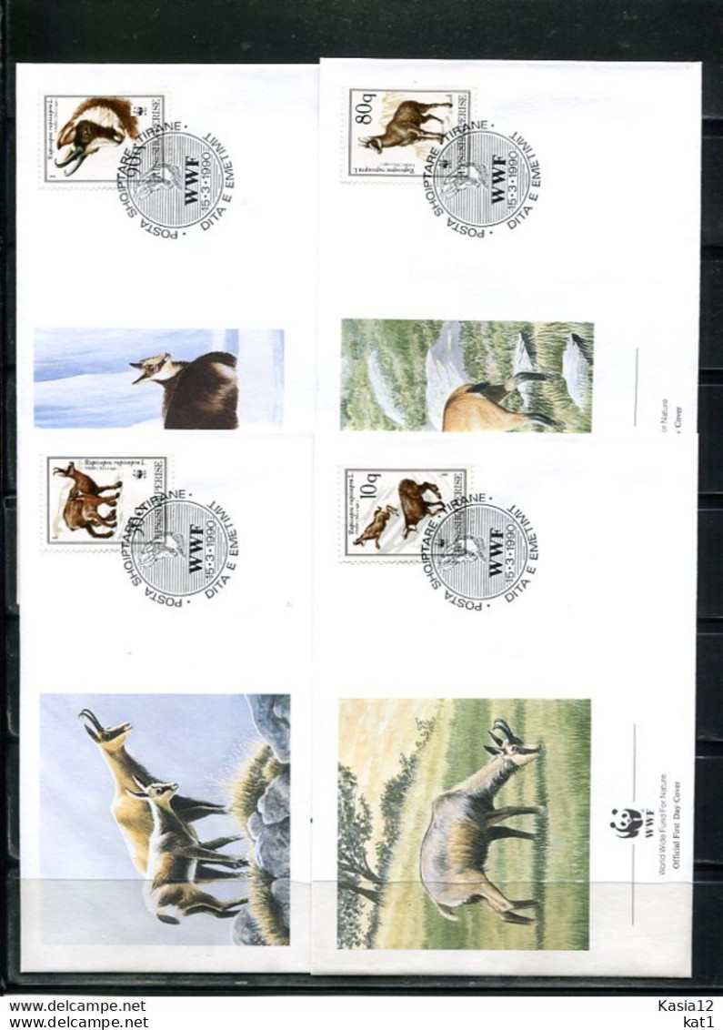 A51479)WWF-FDC Saeugetiere: Albanien 2423 - 2426 - FDC