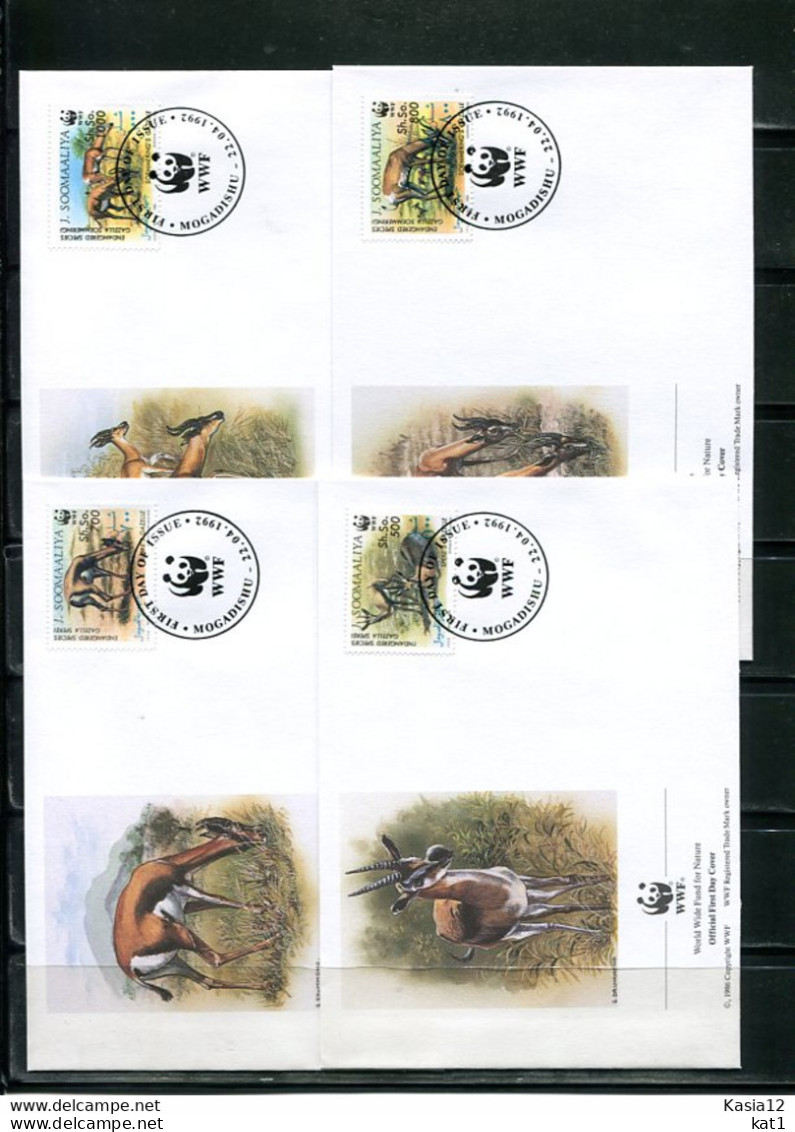 A51533)WWF-FDC Saeugetiere: Somalia 436 - 439 - FDC