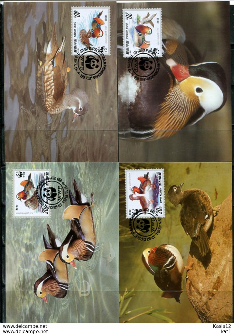 A51586)WWF-Maximumkarten Vogel: Korea 2865 - 2868 - Maximum Cards