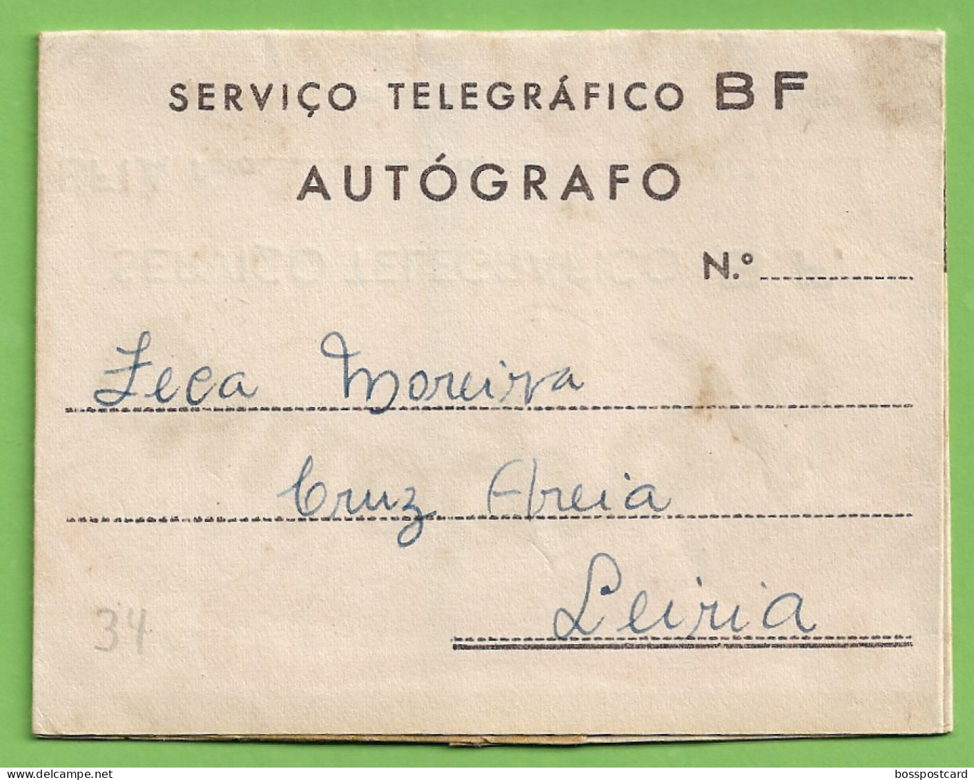 História Postal - Filatelia - Autógrafo - Telegrama - Telegram - Natal - Christmas - Noel - Philately - Portugal - Lettres & Documents