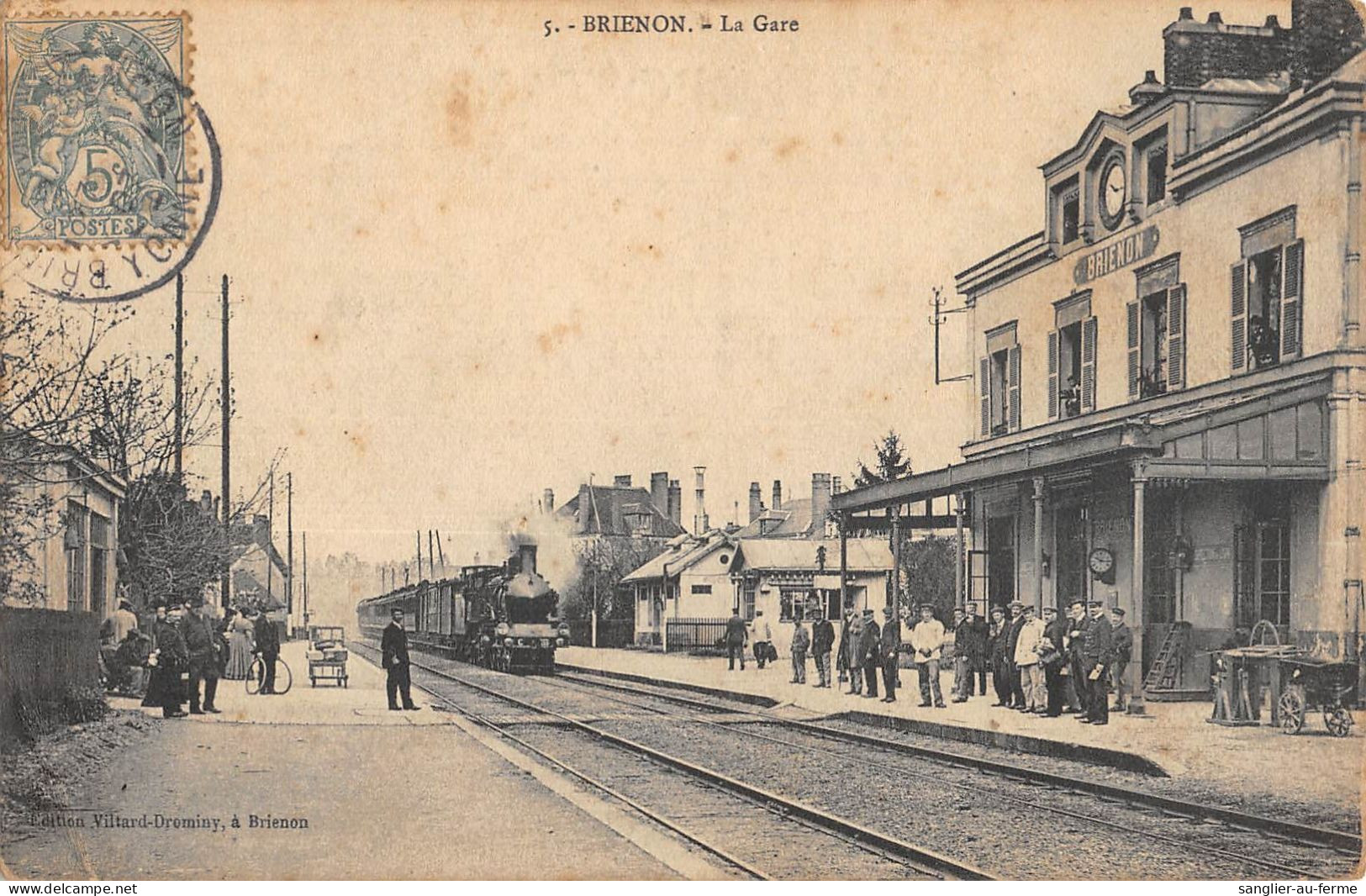 CPA 89 BRIENON / LA GARE / TRAIN - Brienon Sur Armancon