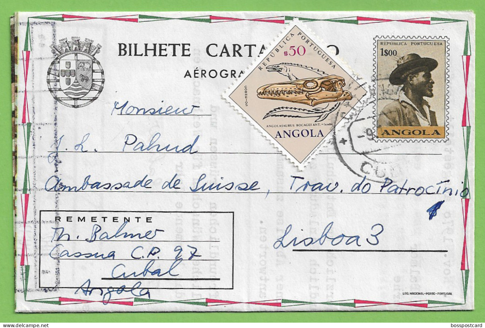 História Postal - Filatelia - Aerograma - Aerogram - Telegrama - Telegram - Philately - Angola - Portugal - Lettres & Documents