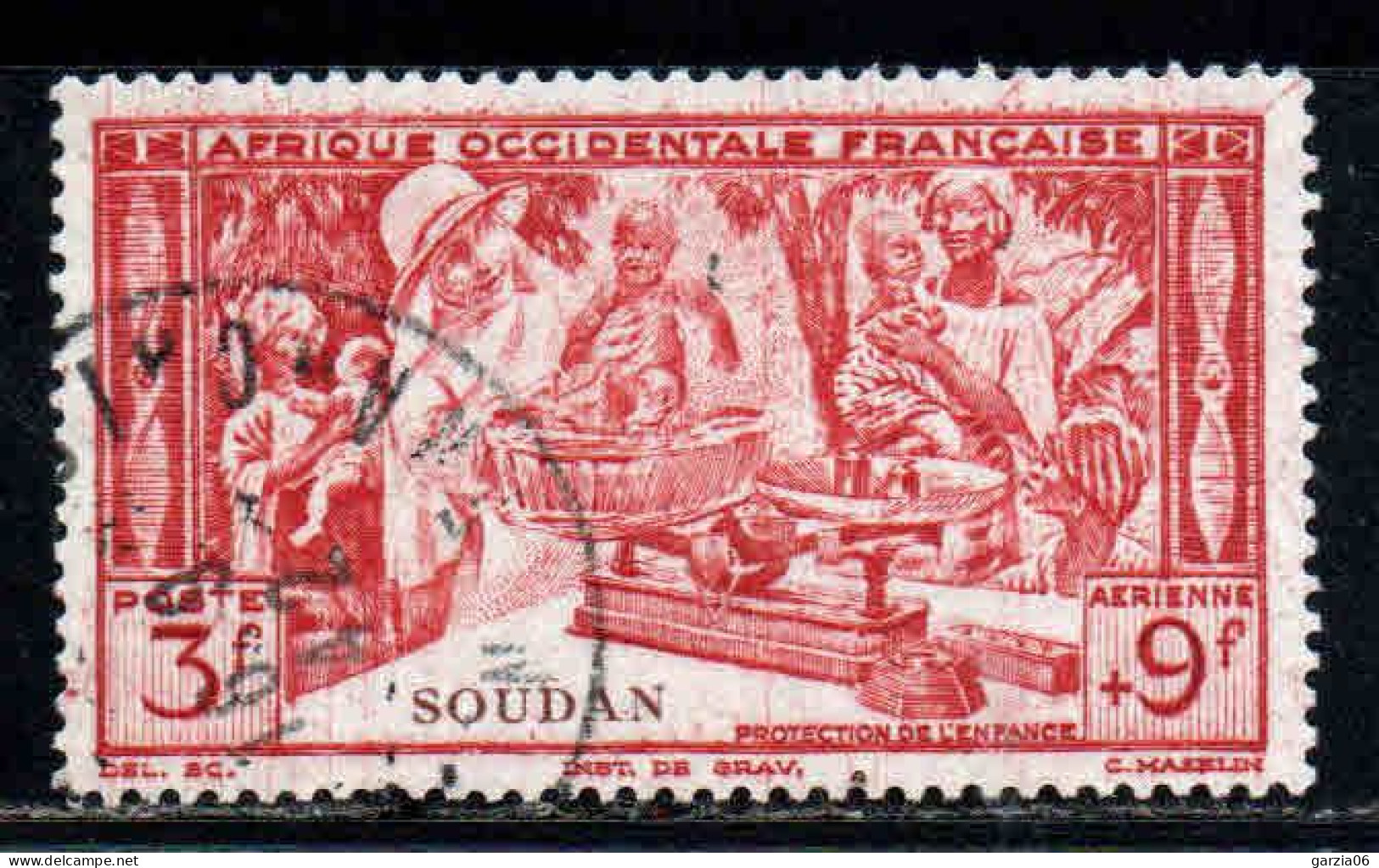 Soudan - 1942  - Œuvres De L' Enfance - PA 8 - Oblit - Used - Oblitérés