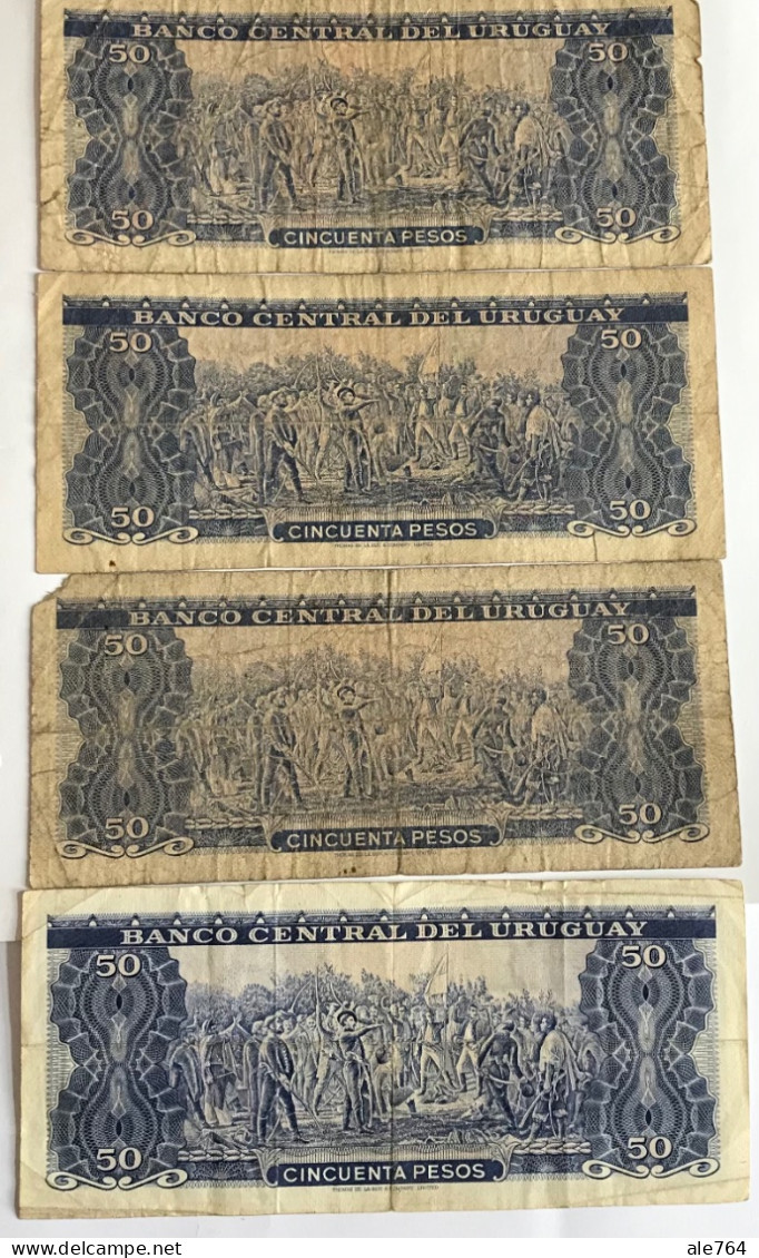 Uruguay 50 Pesos (4),1967, Serie A, P 46. - Uruguay