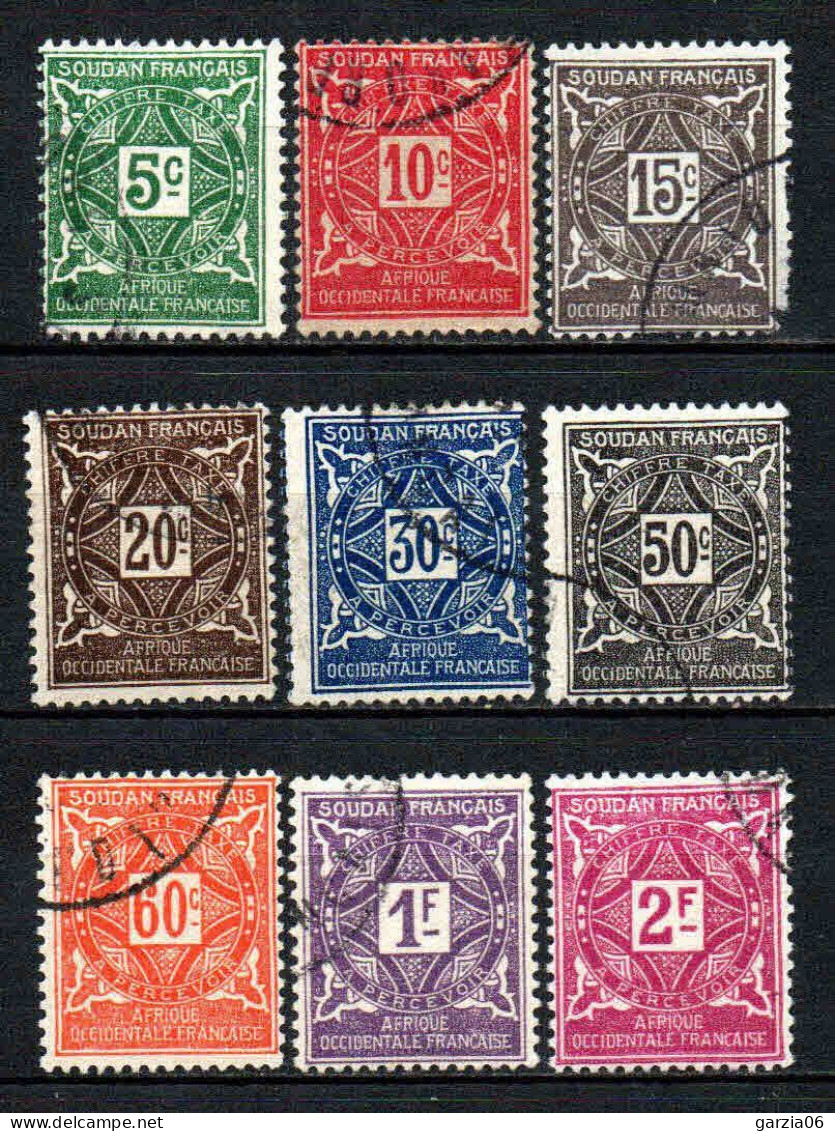 Soudan - 1927  - Tb Taxes - N° 11 à 19 - Oblit - Used - Usati