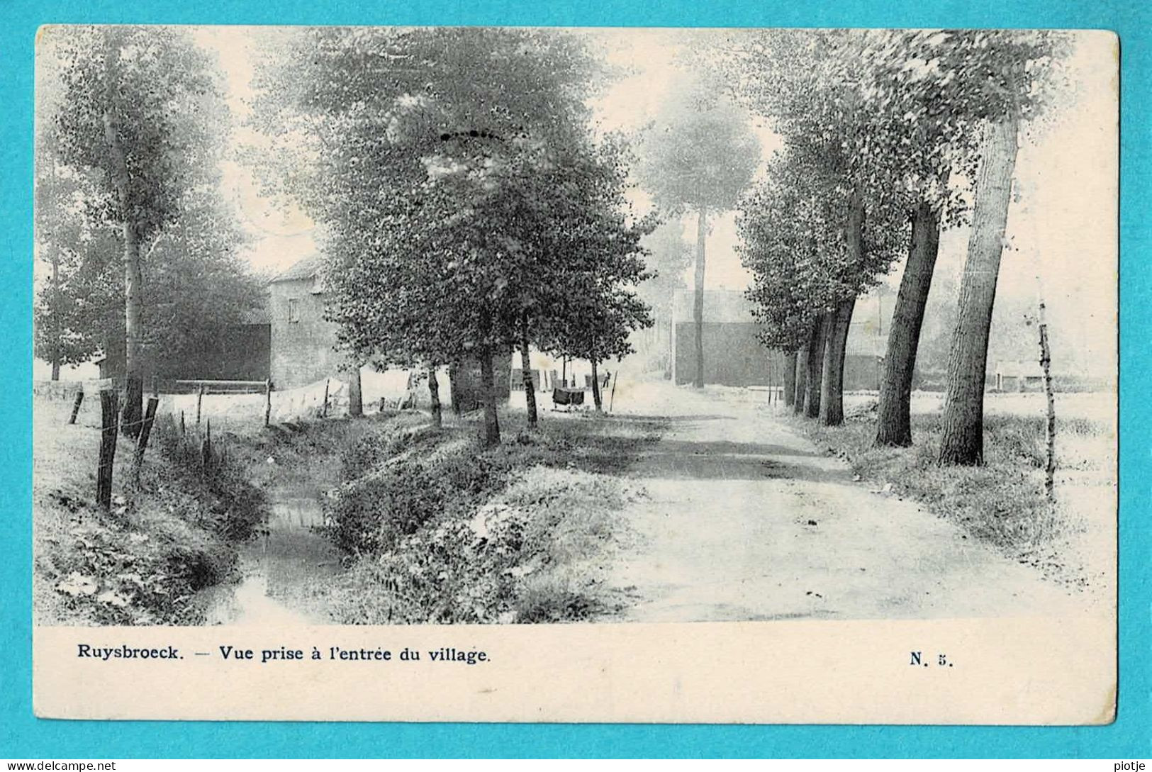 * Ruisbroek - Ruysbroeck (Sint Pieters Leeuw - Vlaams Brabant) * (N 5) Vue Prise à L'entrée Du Village, TOP, Unique - Sint-Pieters-Leeuw