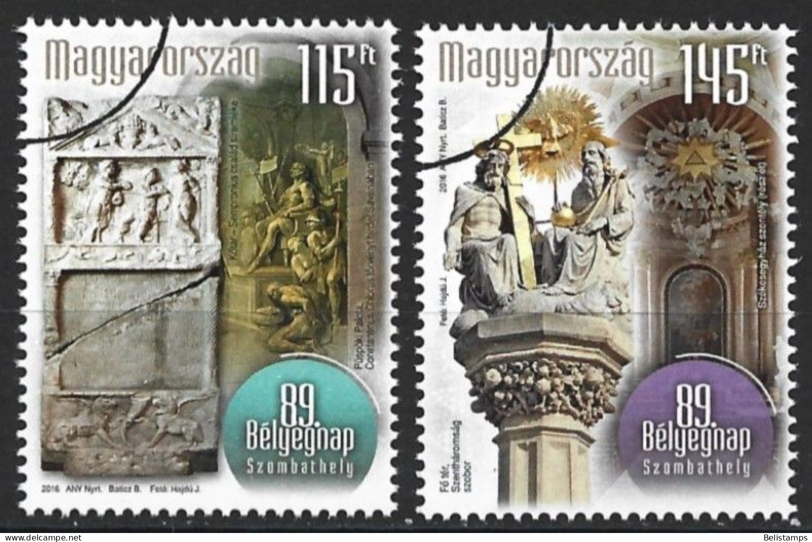 Hungary 2016. Scott #4382-3 (U) Attractions In Szombathely  *Complete Set* - Gebruikt