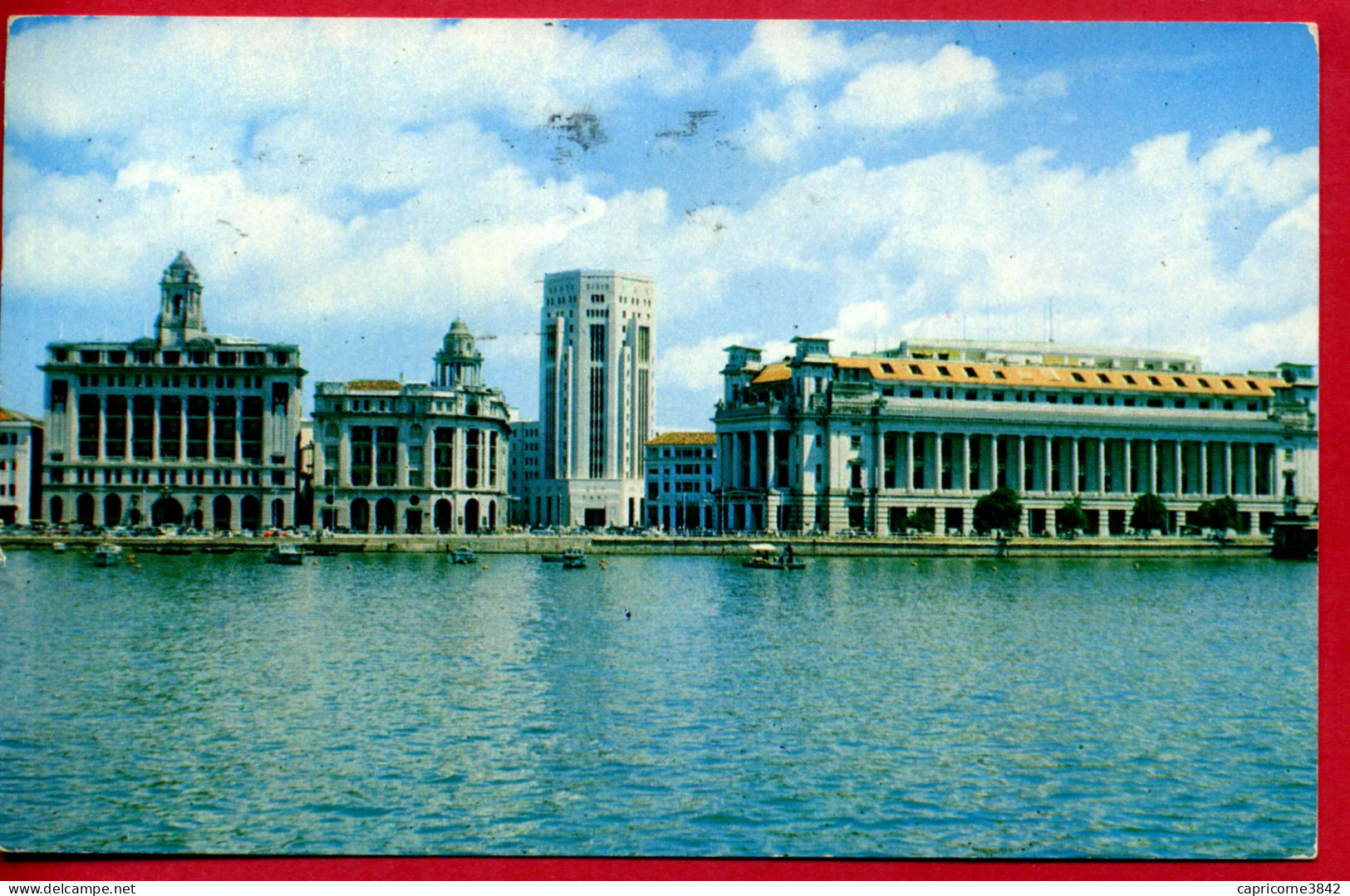 1956 - Singapour - Carte Postale De Singapour Pour Paris - Par Avion - 2 Tp N° 36 - Singapore (1959-...)