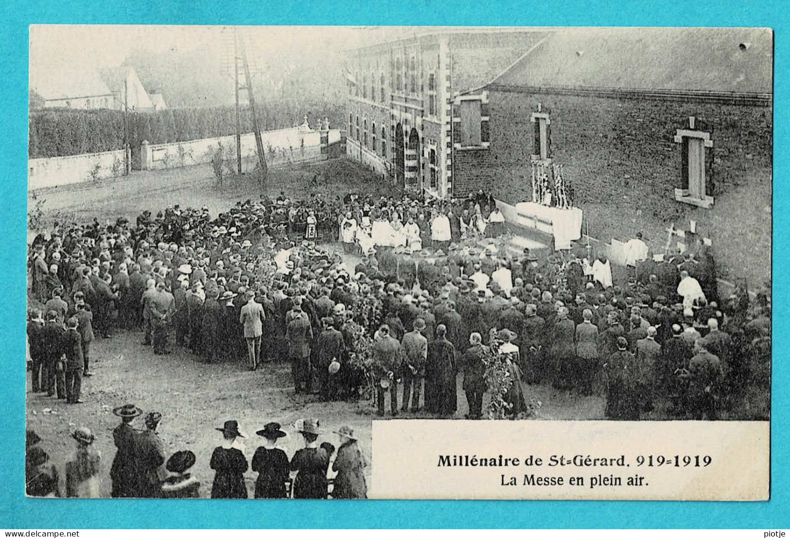 * Saint Gérard - Mettet (Namur - La Wallonie) * Millénaire De Saint Gérard 919 - 1919, Messe En Plein Air, Animée - Mettet