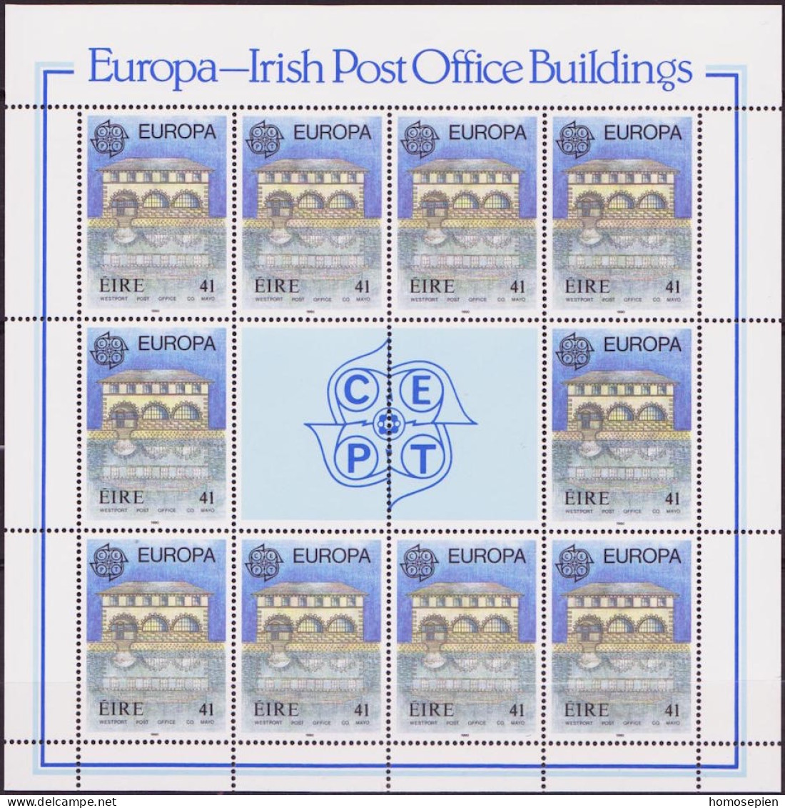 Irlande - Ireland - Irland Bloc Feuillet 1990 Y&T N°F721 à F722 - Michel N°KB716 à KB717 *** - EUROPA - Blocks & Sheetlets