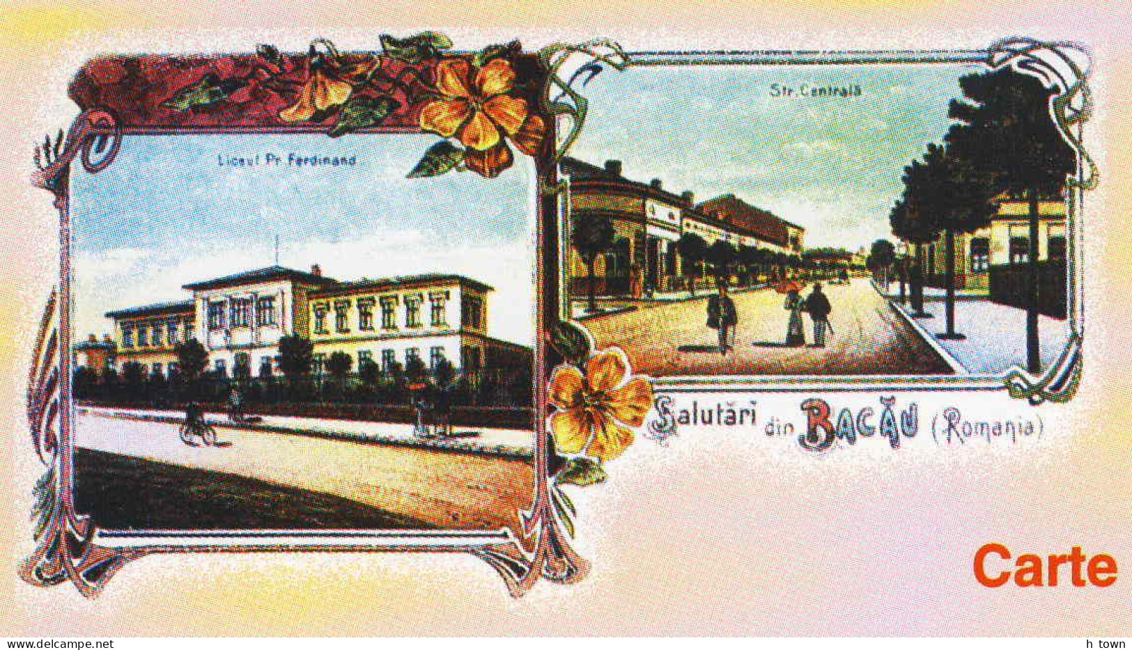 131  Bicycle: Entier (c.p.) De La Roumanie, 1999 - Old Views Of Bacau: Stationery Postcard. Cycling Cyclisme Vélo - Ciclismo