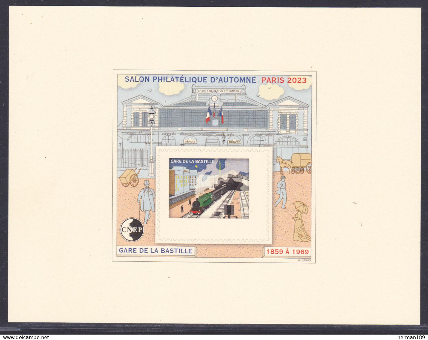 EP CNEP N° 93b EPREUVE DE LUXE - SALON AUTOMNE 2023, Gare De La Bastille, TB - CNEP