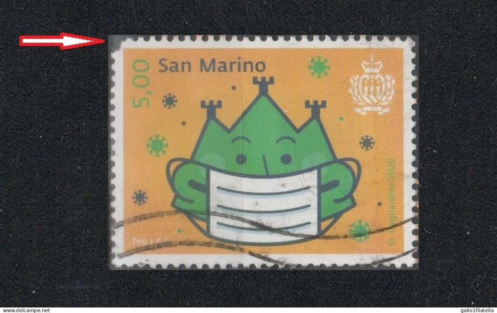 2020 - SAN MARINO - LOTTA AL COVID -  PRO ISTITUTO PER LA SICUREZZA SOCIALE / PRO INSTITUTE FOR SOCIAL SECURITY - USATO - Used Stamps