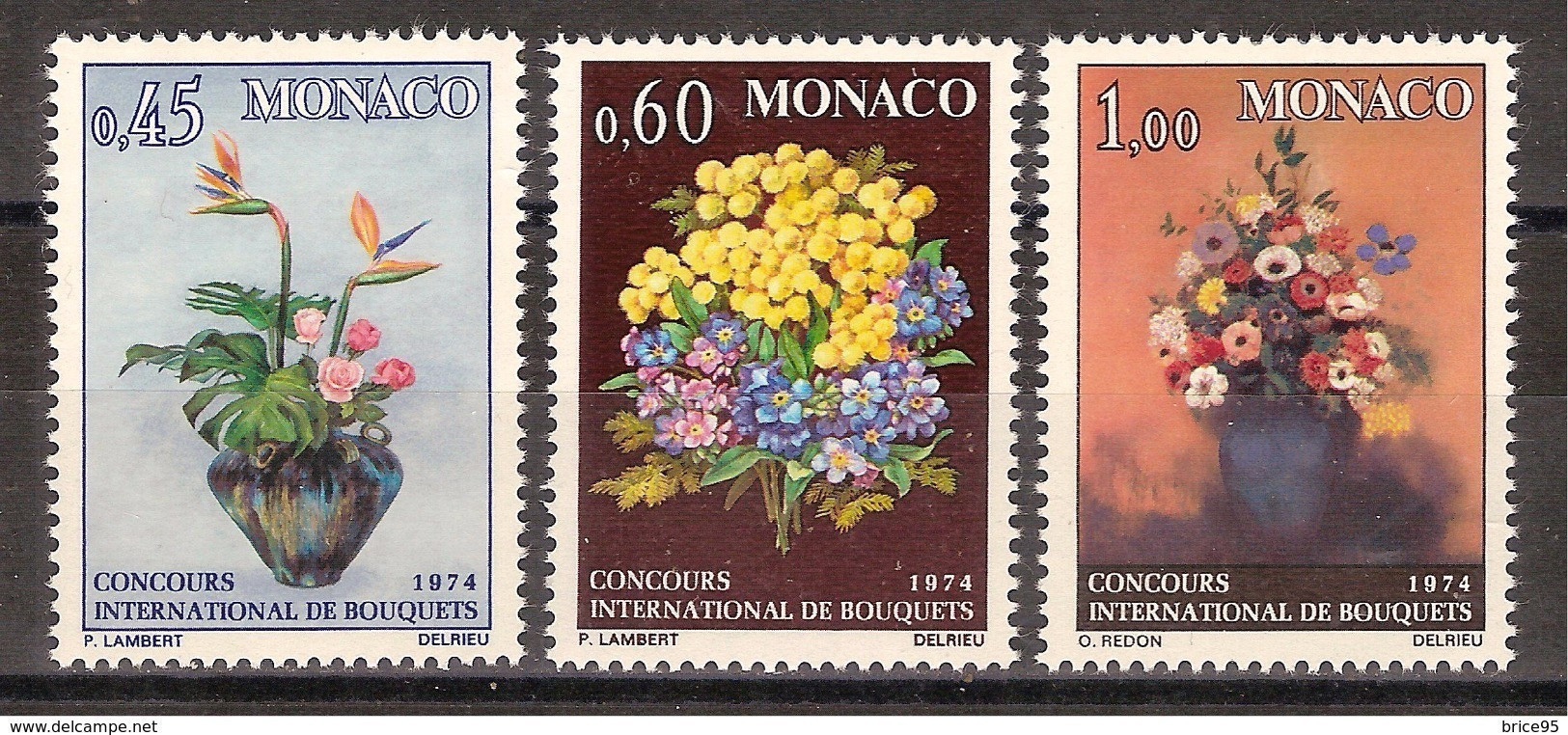 Monaco - Yt N° 948 à 950 ** - Neuf Sans Charnière - 1973 - Neufs