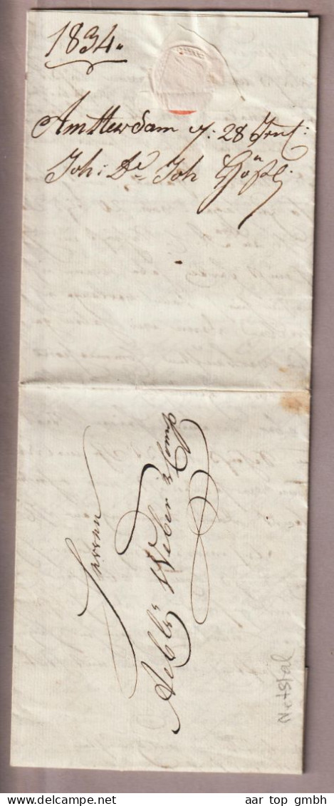 CH Heimat GL Netstal Brief Aus Amsterdam 1834-01-28 - ...-1845 Préphilatélie
