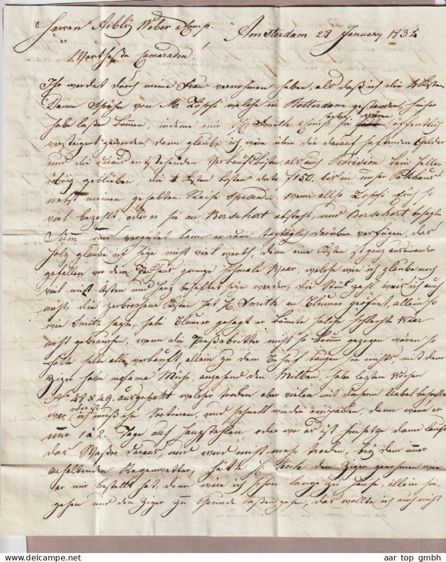 CH Heimat GL Netstal Brief Aus Amsterdam 1834-01-28 - ...-1845 Precursores