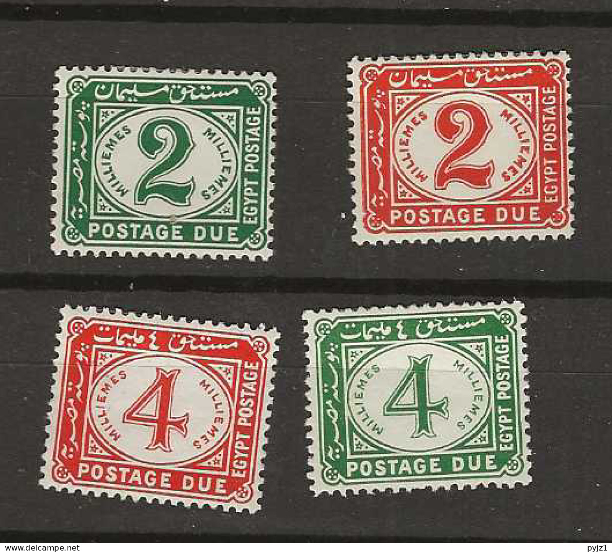 1921 MH Postage Due Mi 20-23 - Dienstmarken