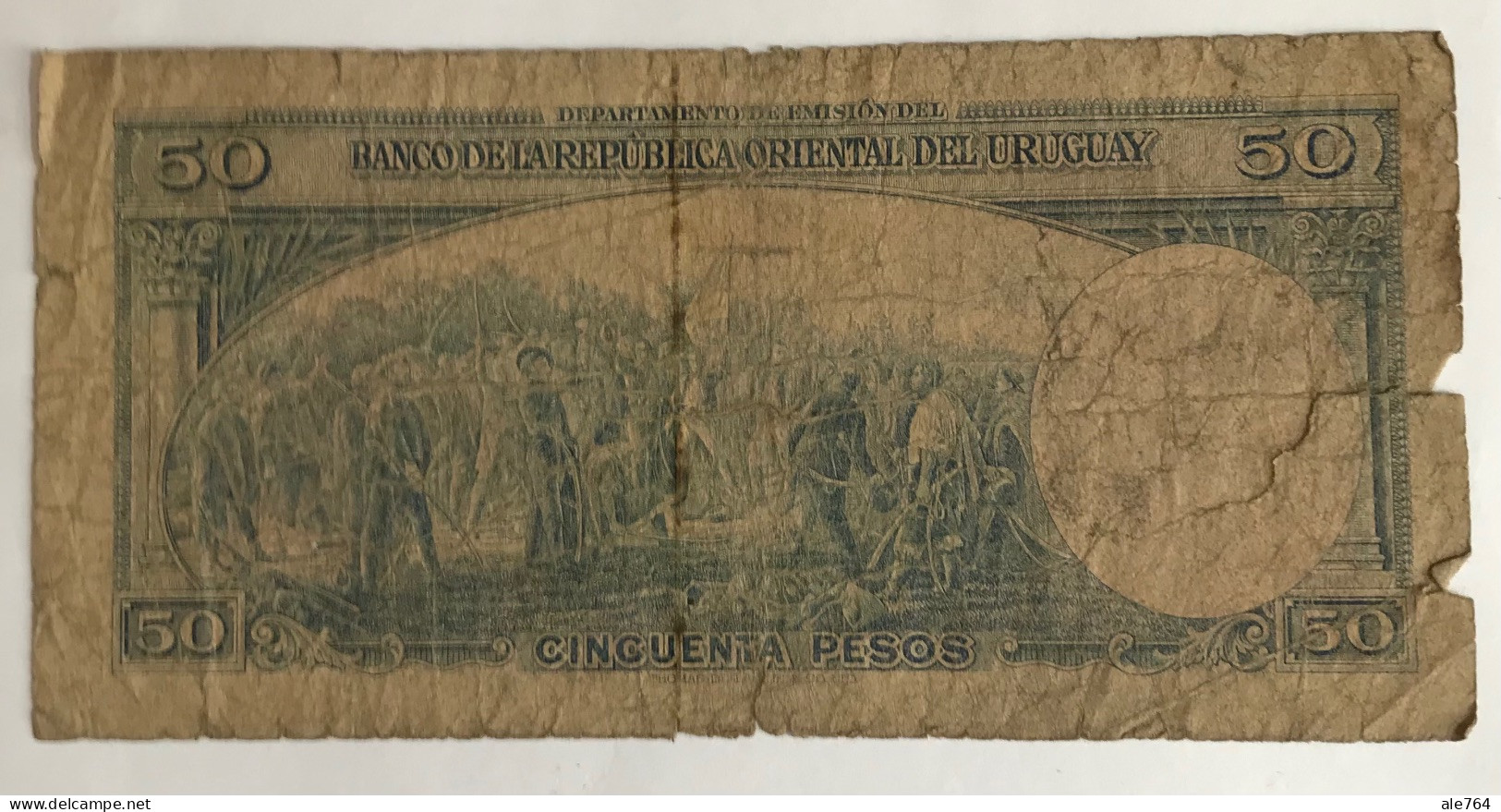 Uruguay 50 Pesos, 1939, Serie C, P 38. - Uruguay