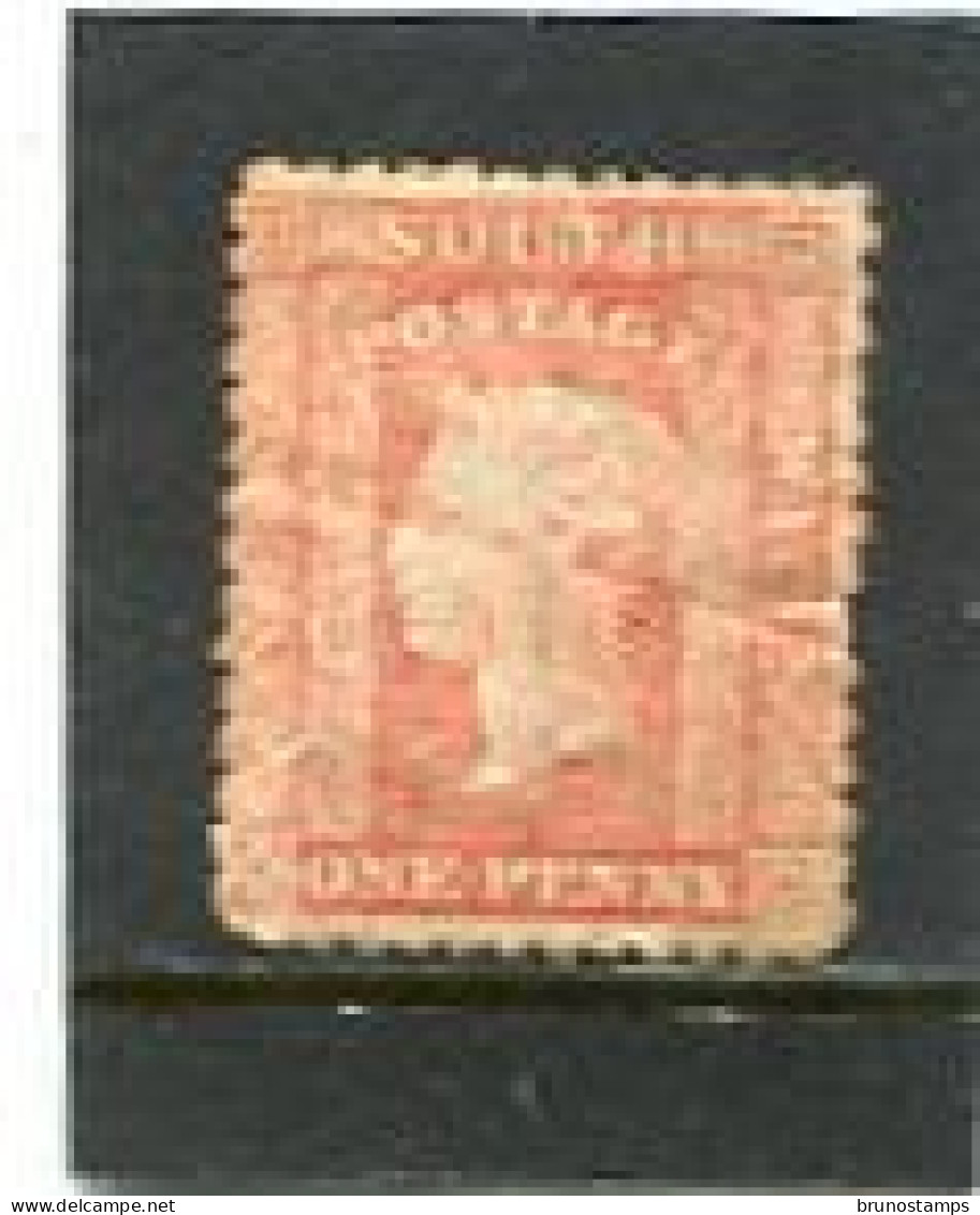 AUSTRALIA/NEW SOUTH WALES - 1862  1d  SCARLET  PERF 13  FINE USED  SG 154 - Oblitérés