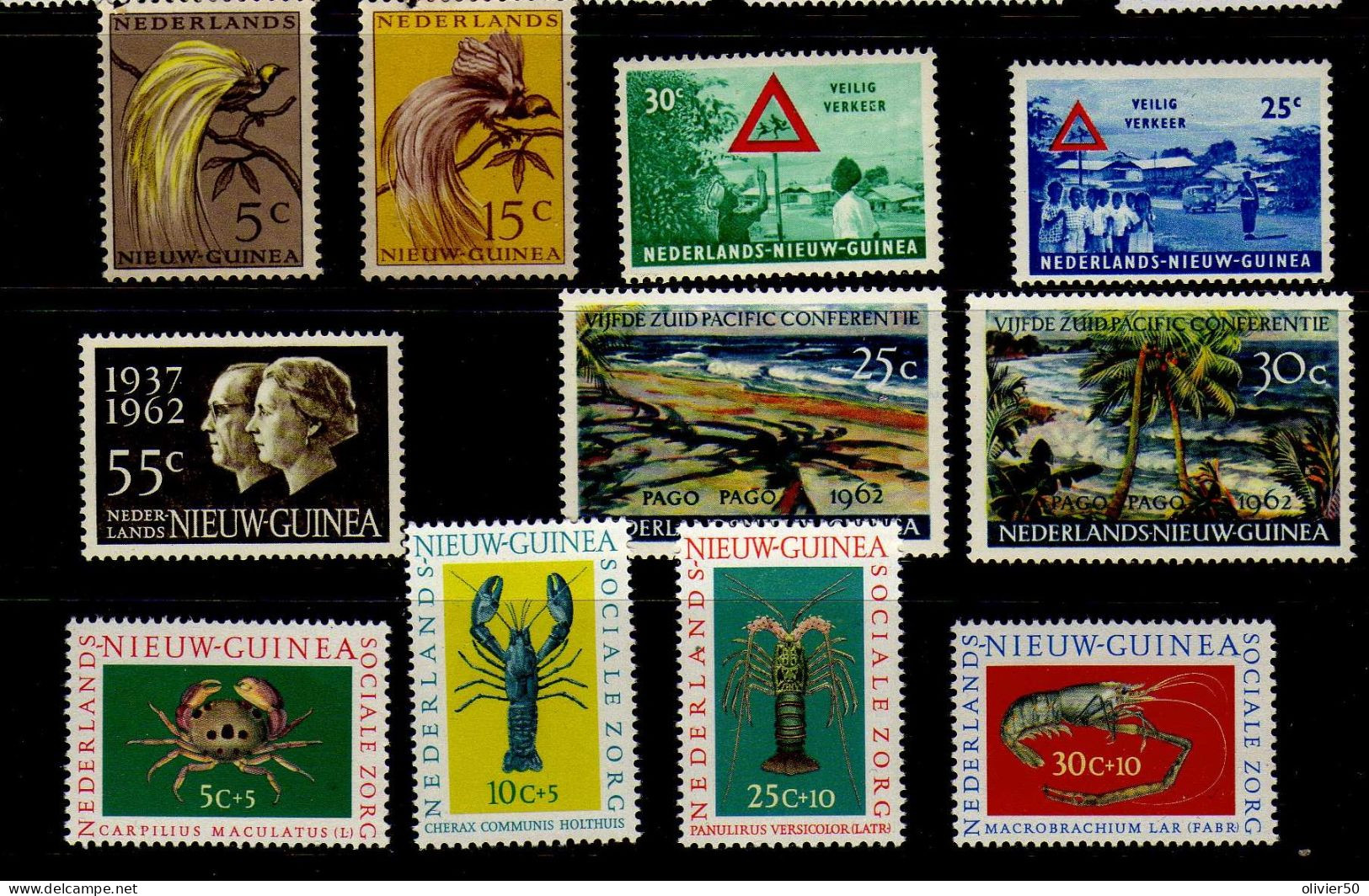 Nouvelle-Guinee Neerlandaise (1954-59) - Reine Juliana -  - Faune -  Sites  - Neufs** - Nuova Guinea Olandese