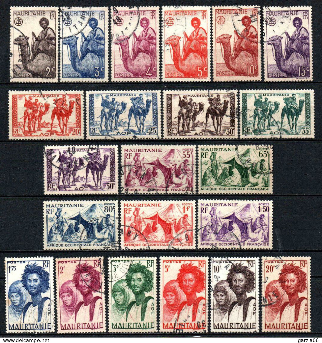 Mauritanie  - 1938  - Aspects De La Mauritanie   - N° 73 à 94 - Oblit - Used - Used Stamps