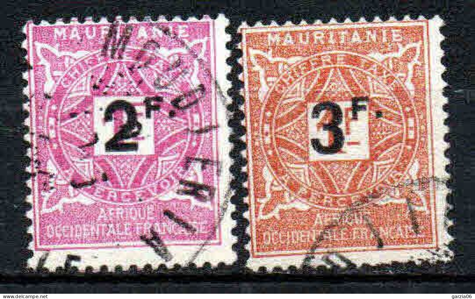 Mauritanie  - 1927  - Tb Taxe - N° 25/26 - Oblit - Used - Used Stamps