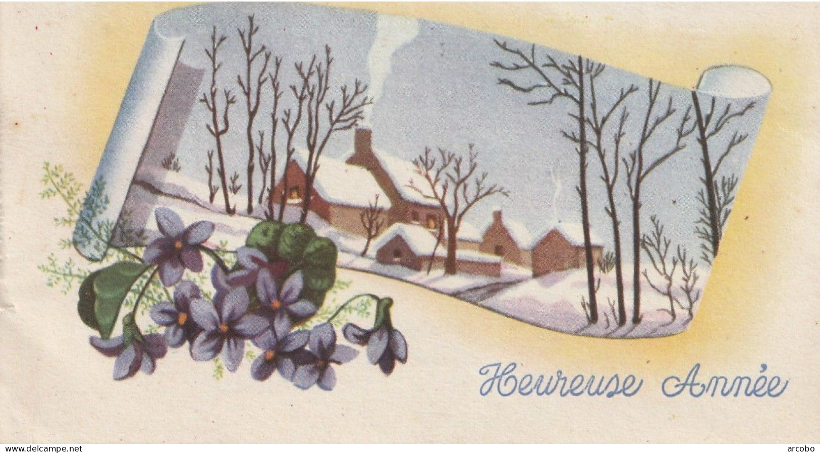 2 Petit Cartes Bonne Année -  Heureuse Année - New Year