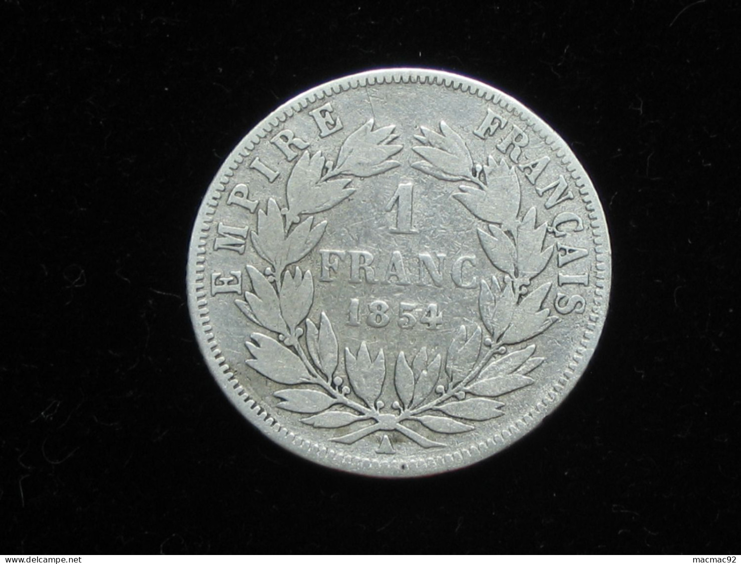 Peu Courante - 1 Franc 1854 A - Napoléon III Empereur    *****  EN ACHAT IMMEDIAT  ***** - 1 Franc