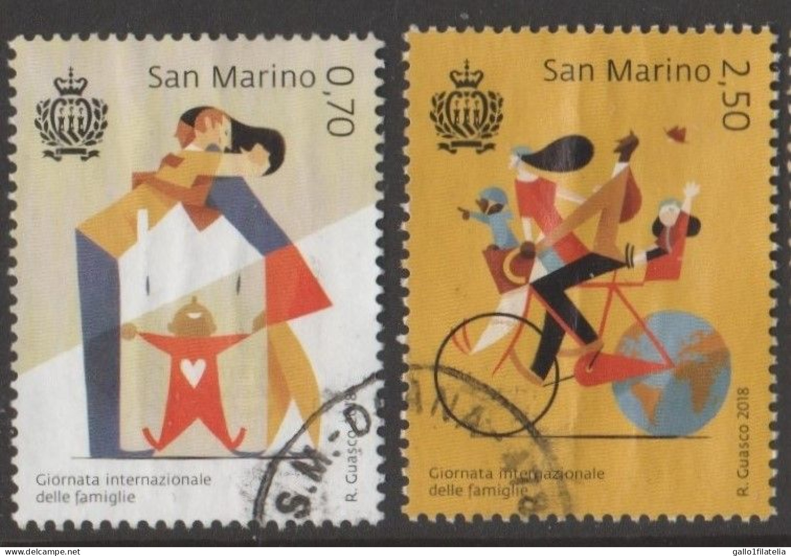 2018 - SAN MARINO - GIORNATA INTERNAZIONALE DELLE FAMIGLIE / INTERNATIONAL FAMILIES DAY - USATO. - Used Stamps