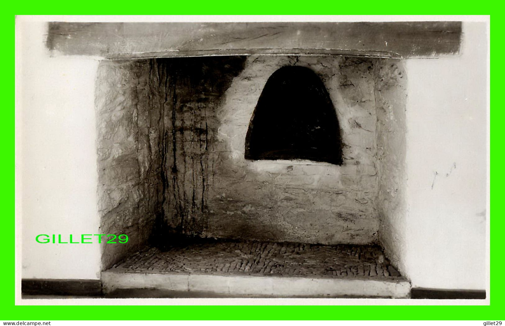 PLYMOUTH, DEVON, UK - ELIZABETH HOUSE, OLD HEARTH AND DUTCH OVEN -  REAL PHOTOGRAPH - - Plymouth