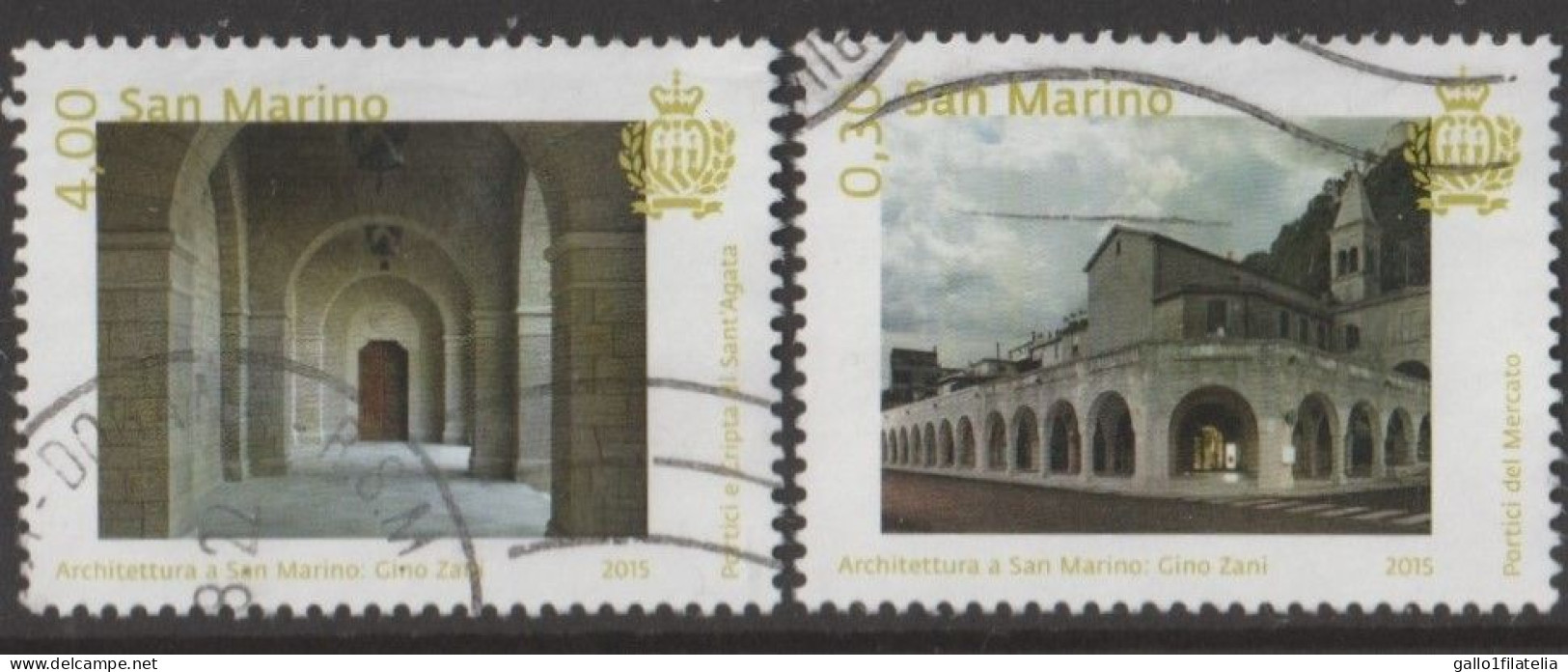 2015 - SAN MARINO - ARCHITETTURA A SAN MARINO / ARCHITECTURE IN SAN MARINO - USATO. - Used Stamps