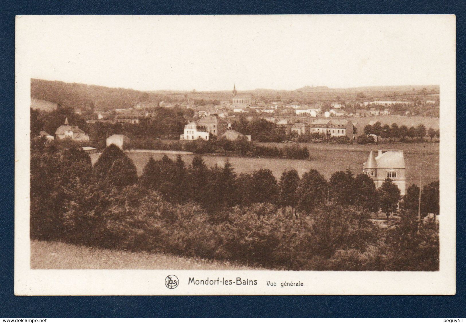 Luxembourg. Mondorf-les-Bains. Vue Générale Avec L'église Saint-Michel. 1933 - Mondorf-les-Bains