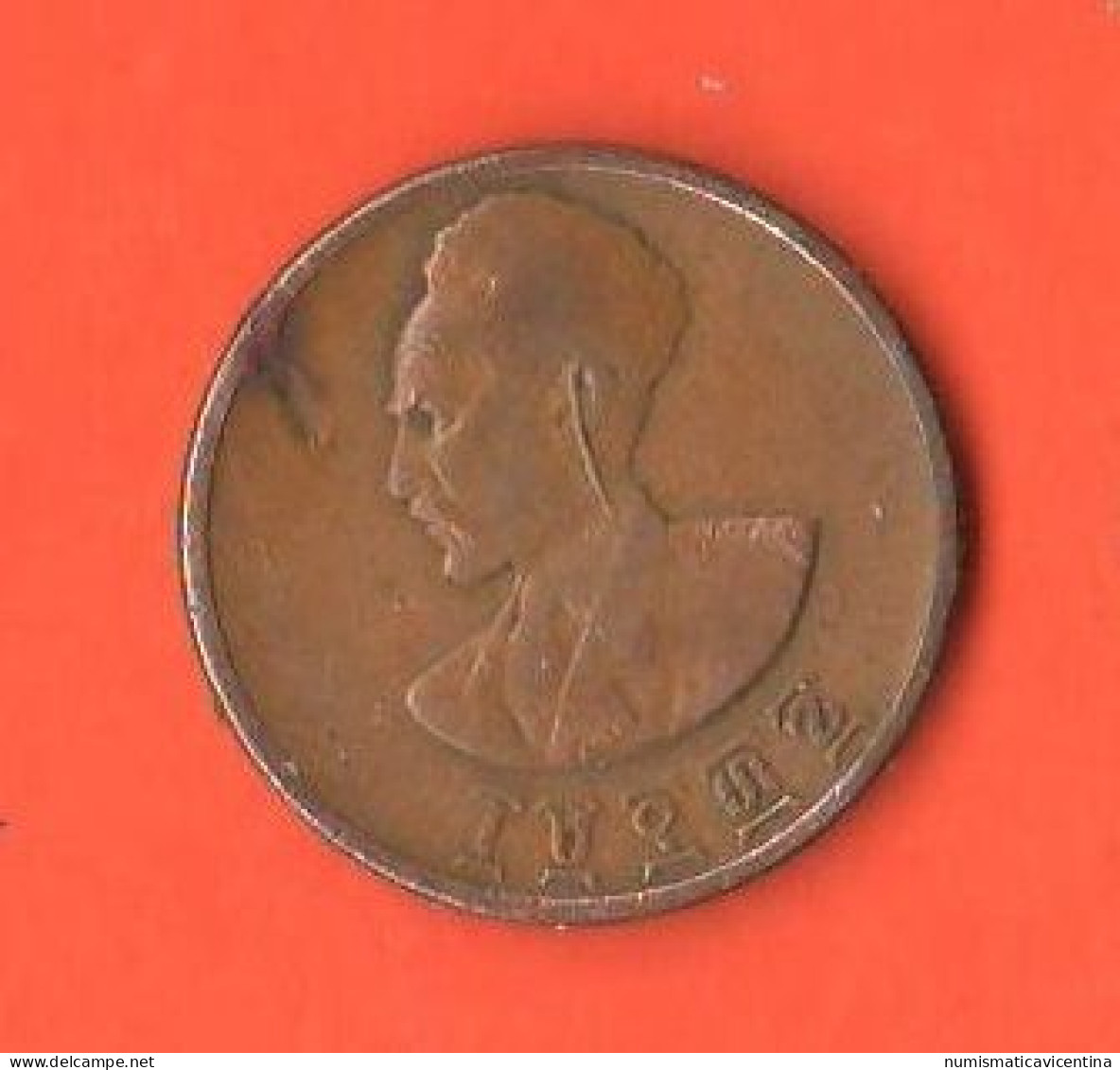 Etiopia 5 Cents 1944 Haile Selassie Ethiopia Copper Coin - Ethiopië