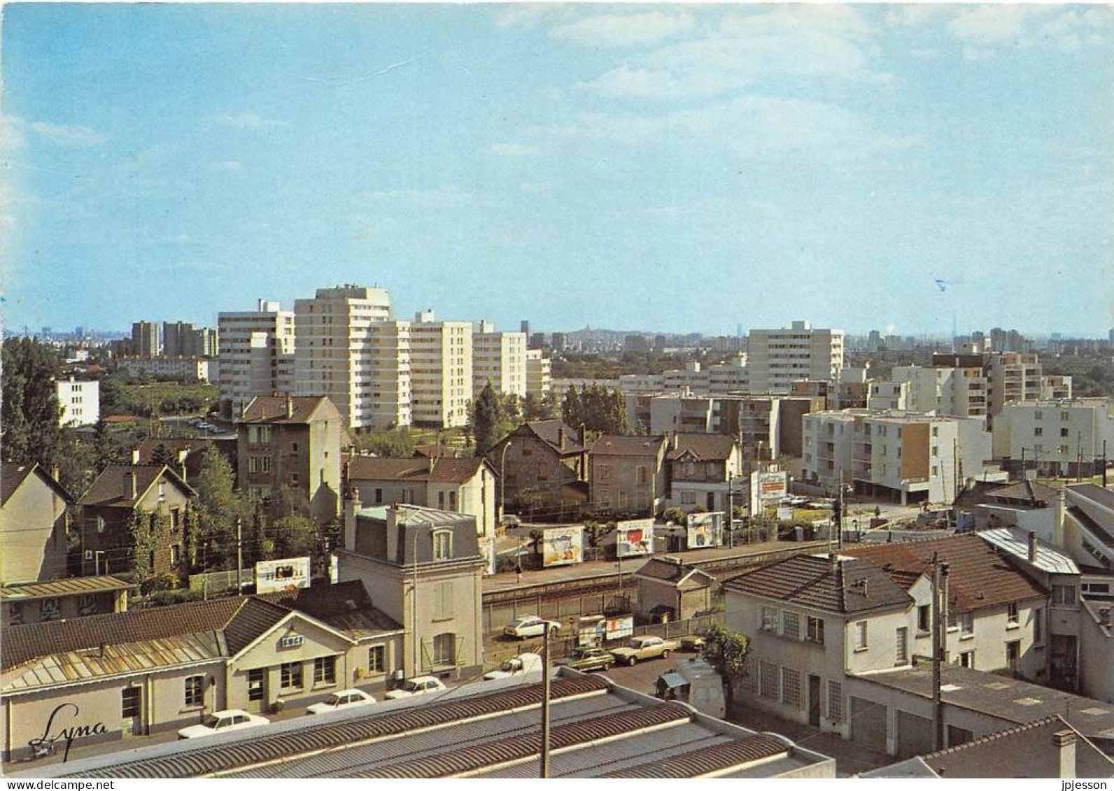 VAL D'OISE  95  DEUIL LA BARRE - MONTMAGNY - LA GARE ET LES RESIDENCES "LES LEVRIERS" - Deuil La Barre