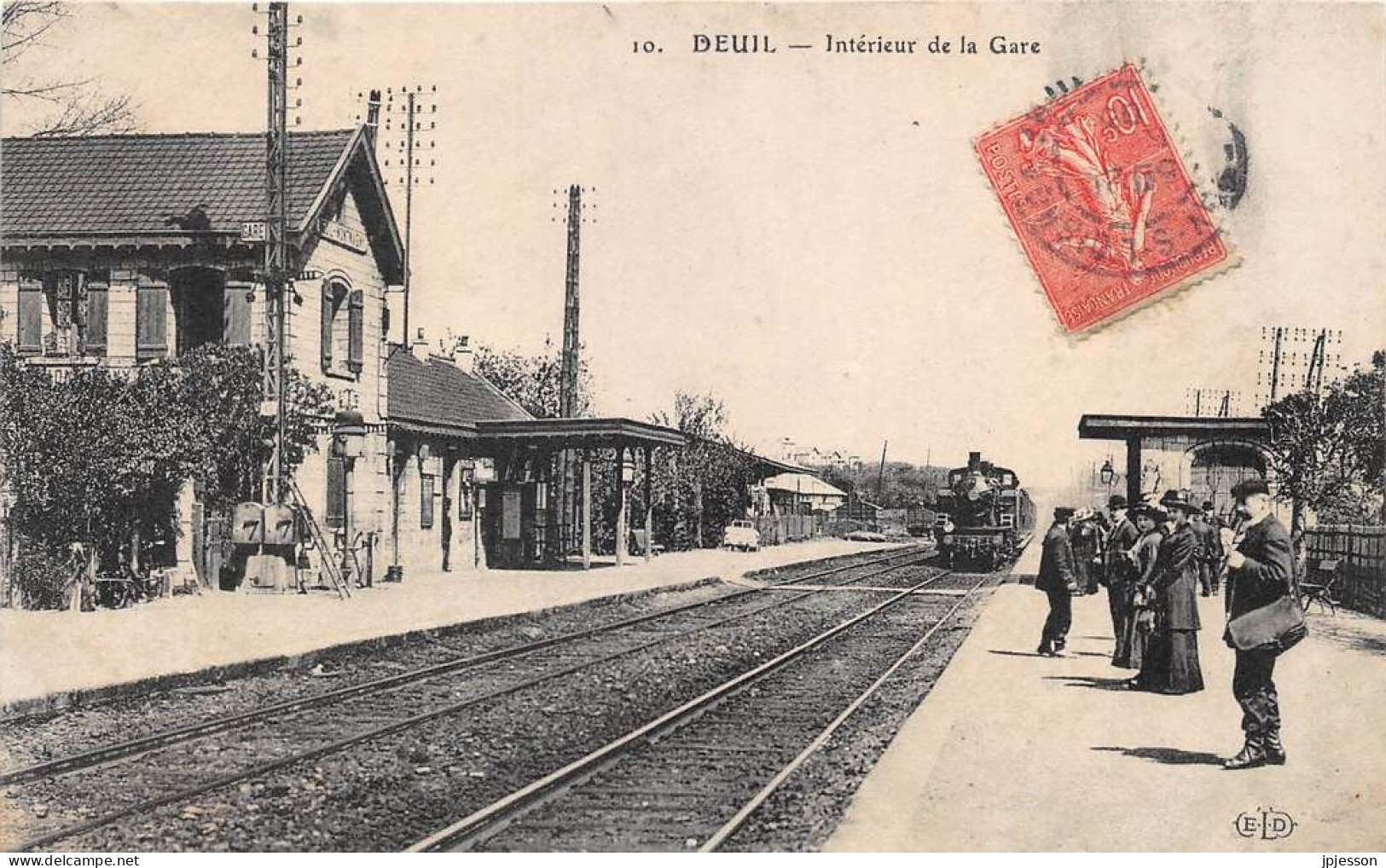 VAL D'OISE  95 DEUIL LA BARRE - DEUIL - INTERIEUR DE LA GARE, TRAIN - Deuil La Barre