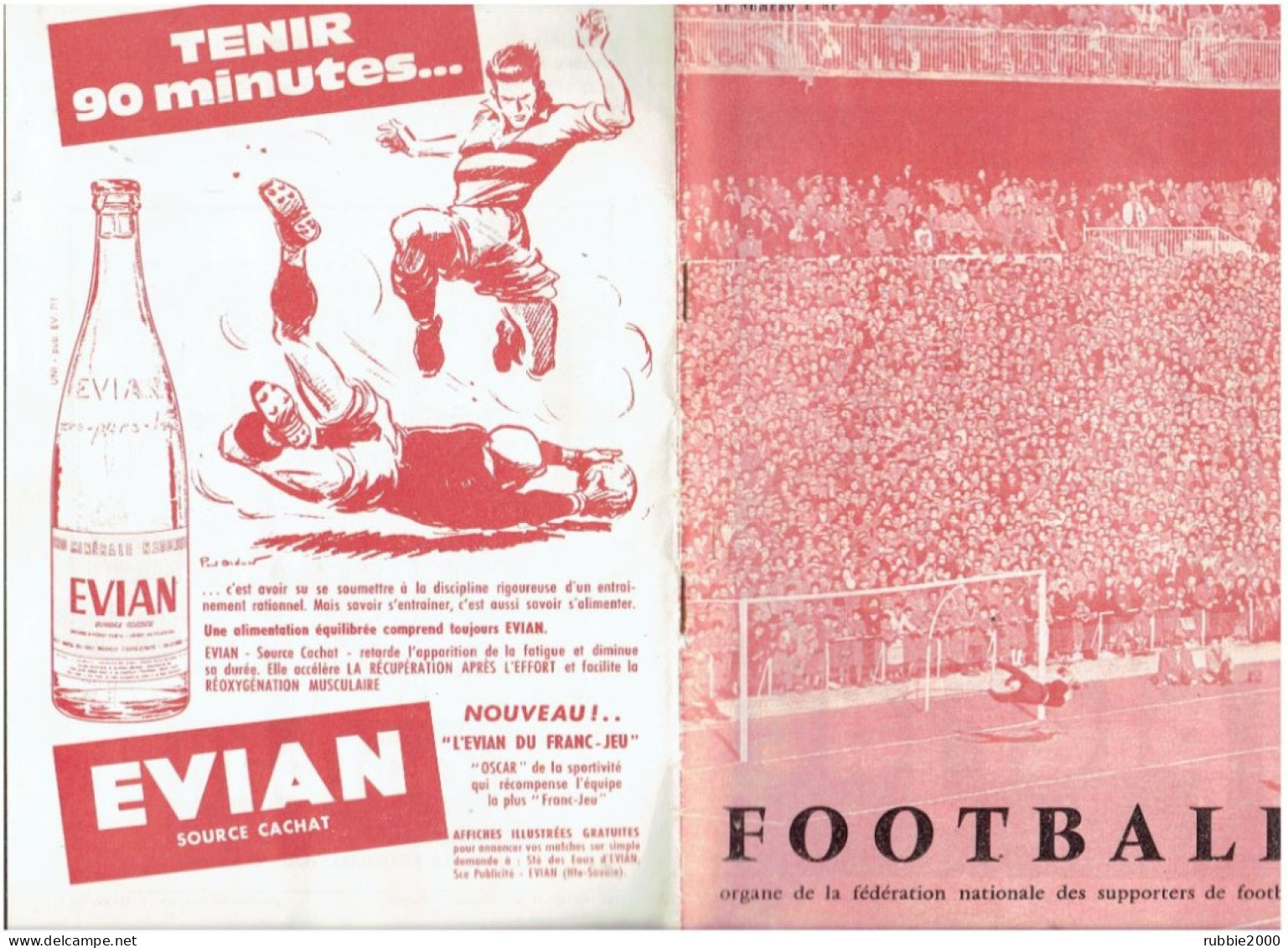 FOOTBALL MAI JUIN 1961 ORGANE DE LA FEDERATION NATIONALE DES SUPPORTERS DE FOOTBALL - Books