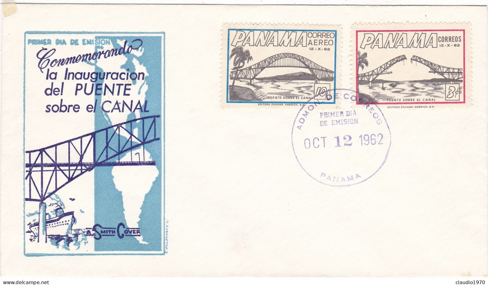 PANAMA -  BUSTA   FDC - PRIMER DIA DE EMISION 1962 - Panama