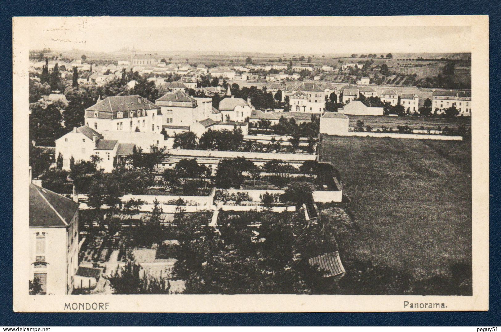 Luxembourg. Mondorf-les-Bains. Panorama Avec L'église Saint-Michel. 1922 - Bad Mondorf