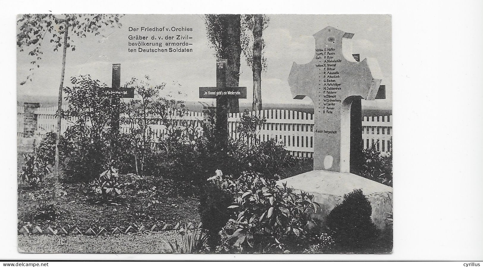 CPA - ORCHIES - DER FRIEDHOF - Orchies