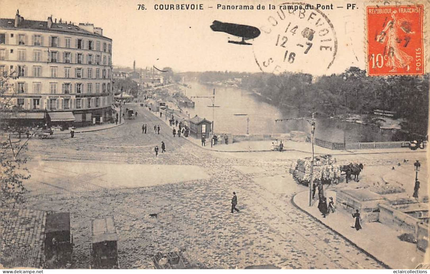 Courbevoie       92          Panorama De La Rampe Du Pont     N° 76.   (Voir Scan) - Courbevoie