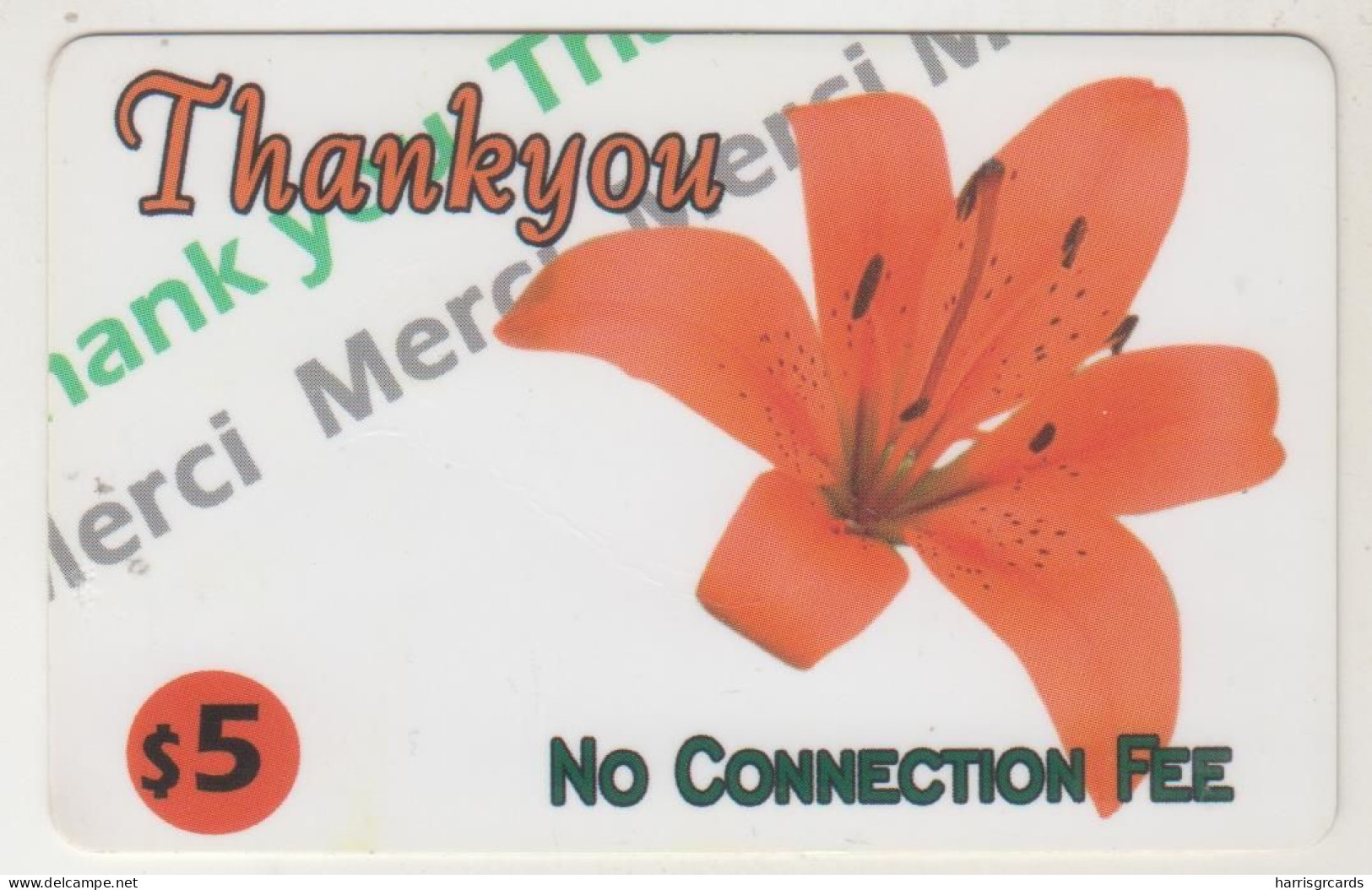 CANADA - Thankyou Flower, Prepaid Card $5 , Used - Canada