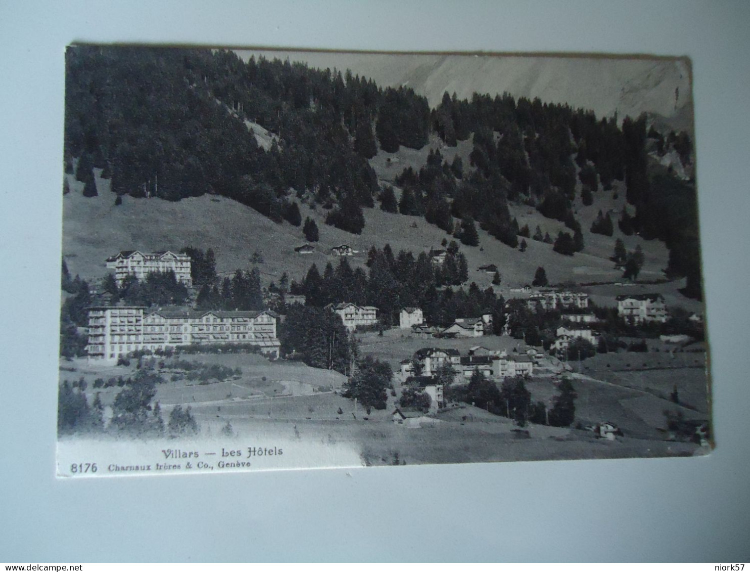 SWITZERLAND     POSTCARDS  1919 VILLARS  LES HOTELS  STAMPS GERMANY - Villars-les-Moines