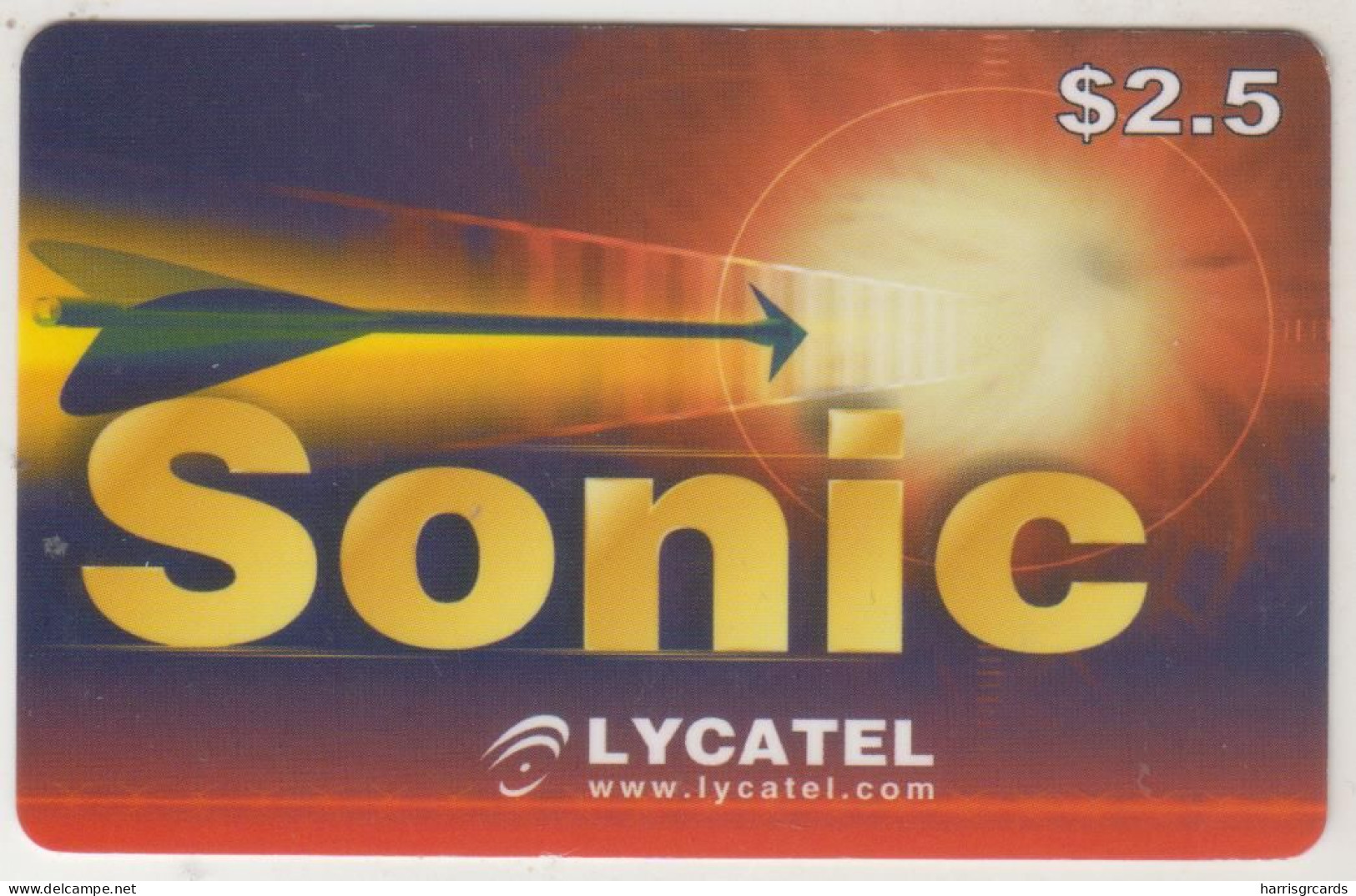CANADA - Sonic, Lycatel Prepaid Card $2.50 , Used - Kanada