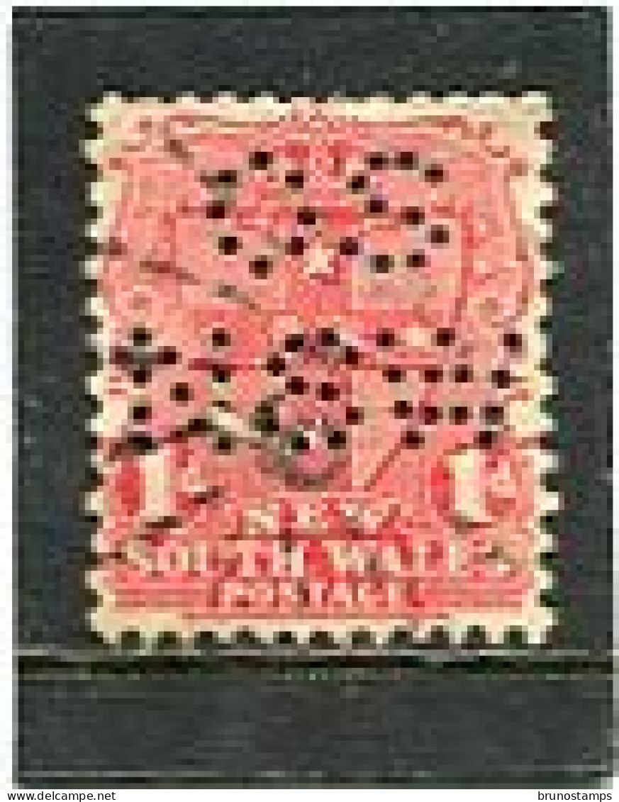 AUSTRALIA/NEW SOUTH WALES - 1903   SERVICE  1d  RED  FINE USED  Yv S36 - Oblitérés